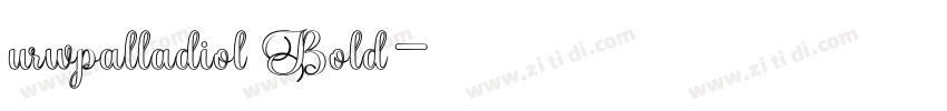 urwpalladiol Bold字体转换